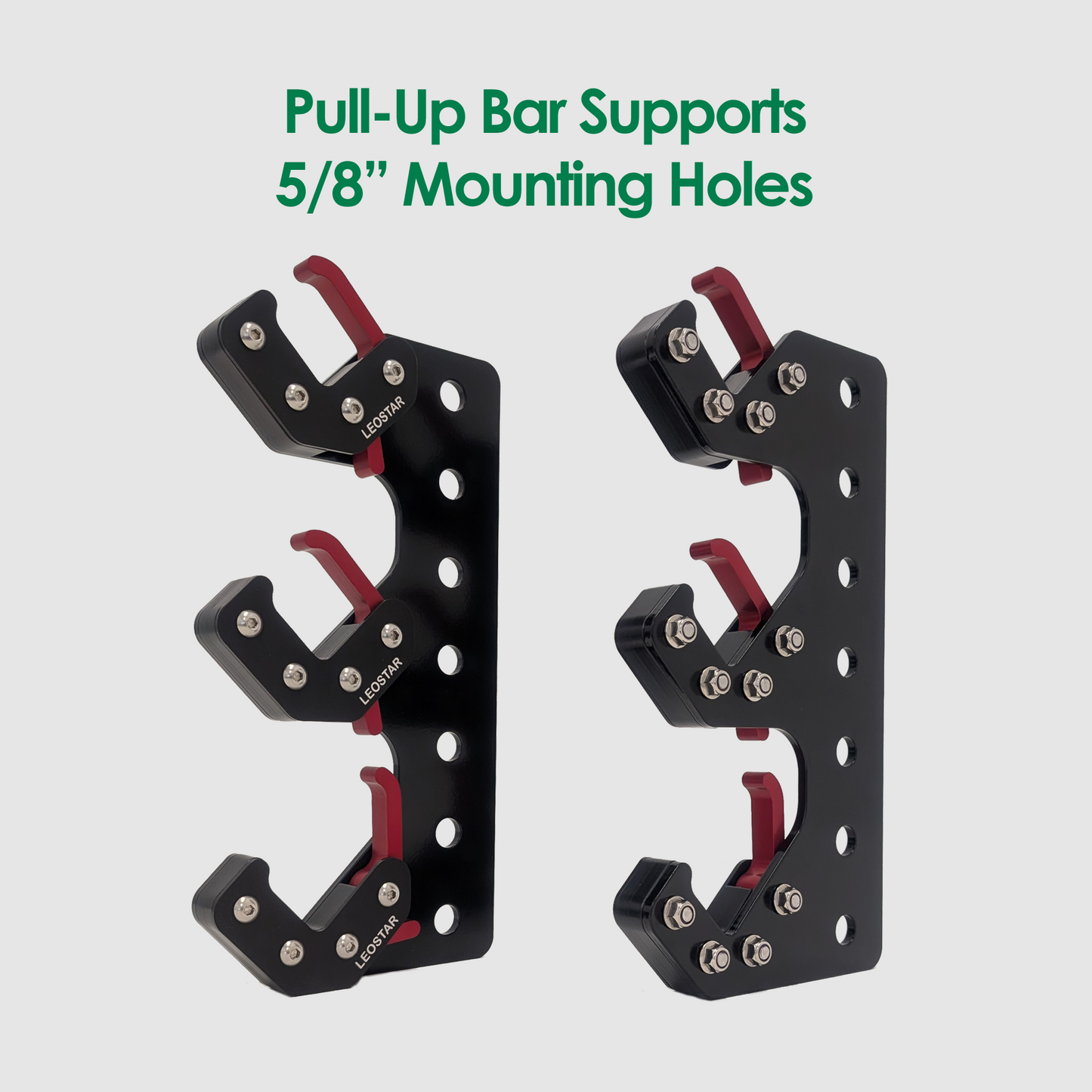 Pull-Up Bar Support - 5/8" Holes - Triple Level